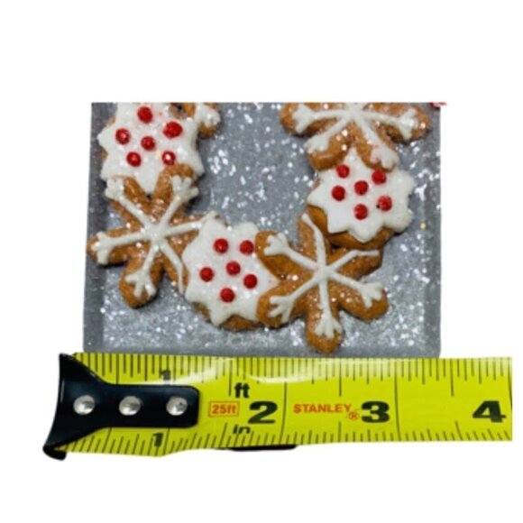 Snowflake Gingerbread Cookie Ornament Baking Pan Kitchen Christmas Tree Holiday - Picture 4 of 7